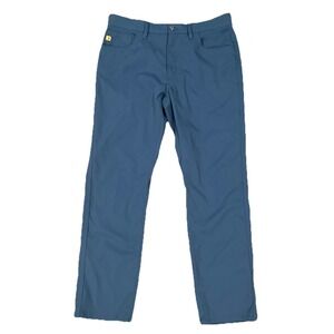 Duck Head Mens Pants 32x30 Blue Long Drive Golf Performance 5 Pocket Stretch